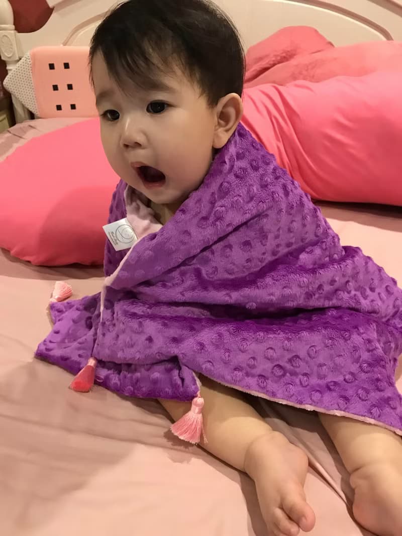 Hush Baby手工小魔毯/隨行安撫毯(配色-魔髮奇緣 樂佩公主)
