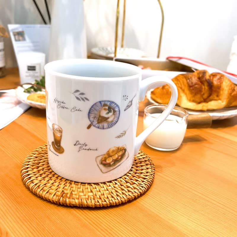 合作插畫藝術家-英格藍貓 下午茶骨瓷杯系列-甜蜜貓貓杯