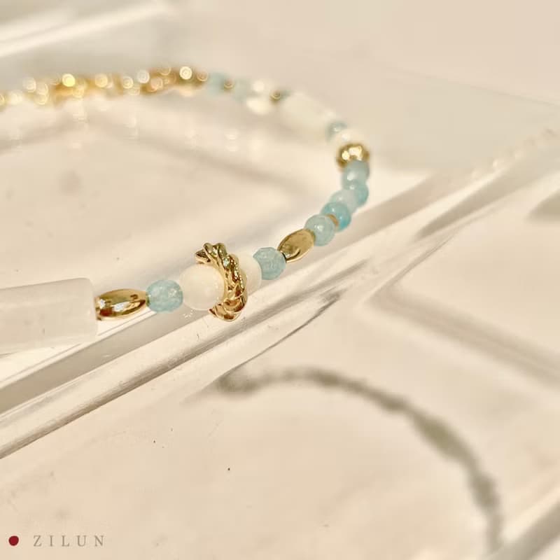 │輕奢│可爾必思 • 海藍寶 • 14K注金 • 14kgf