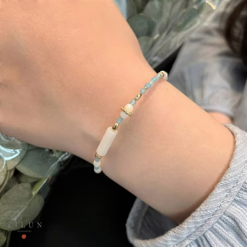 │輕奢│可爾必思 • 海藍寶 • 14K注金 • 14kgf