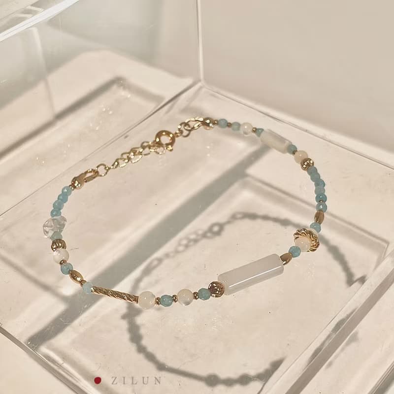 │輕奢│可爾必思 • 海藍寶 • 14K注金 • 14kgf