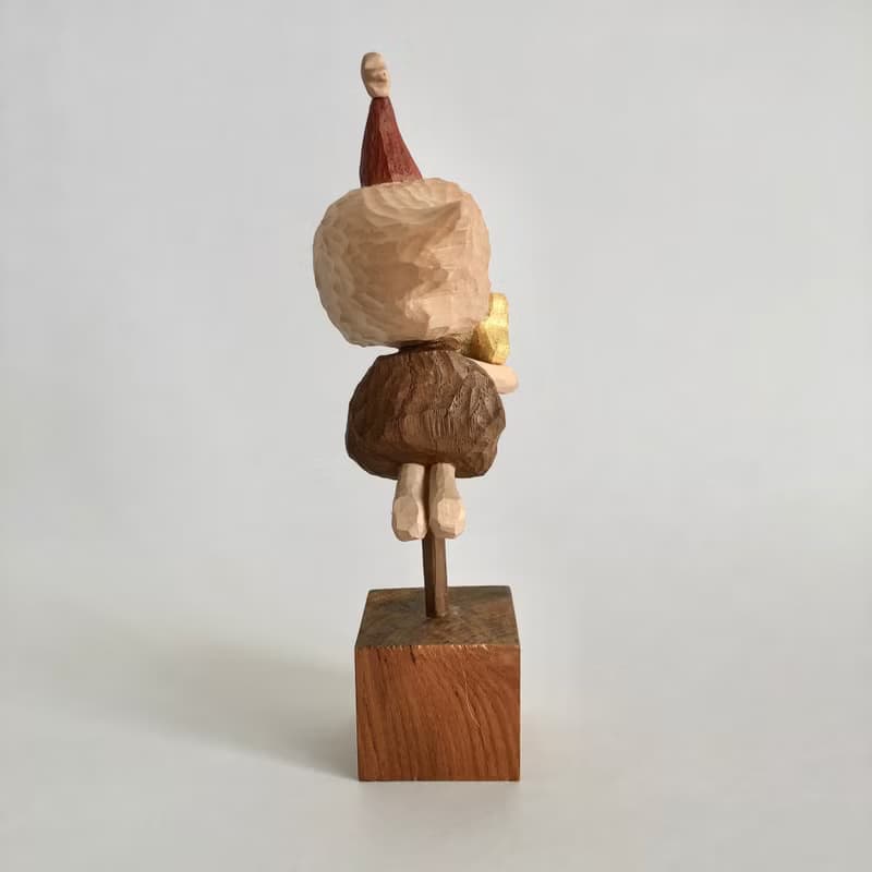 木雕作品 聖誕節的星辰持有者