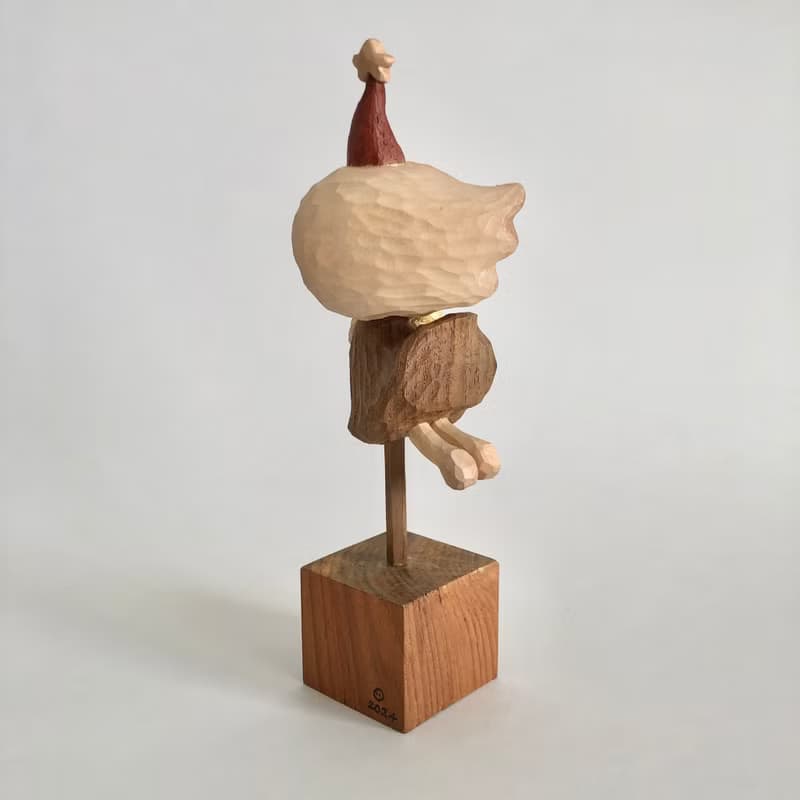 木雕作品 聖誕節的星辰持有者