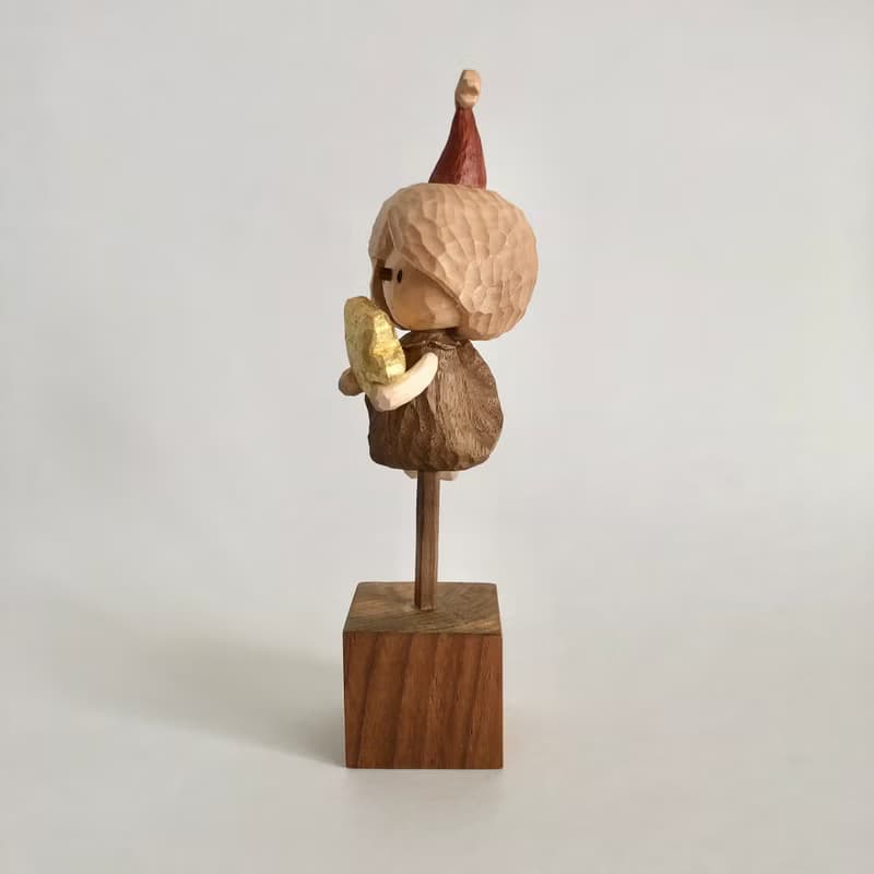 木雕作品 聖誕節的星辰持有者