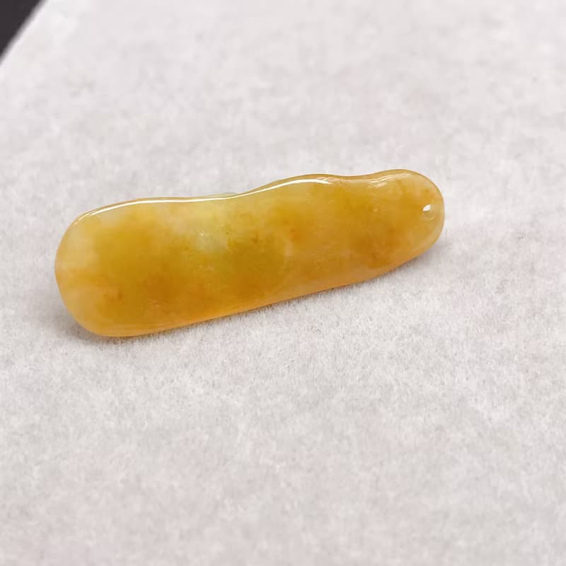 冰黃翡翡翠巧雕蓮花 | 天然緬甸玉A貨翡翠 | 送禮