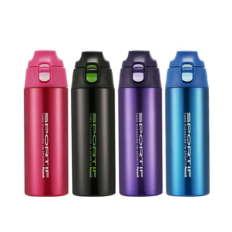 【孔雀Peacock】550ML 直飲不鏽鋼 保冷杯/保溫杯 桃紅