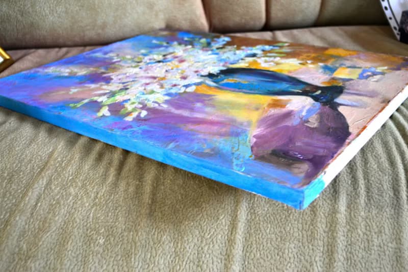 Gladiolus Painting Bouquet Oil Artwork Floral Art Flower Oil Painting