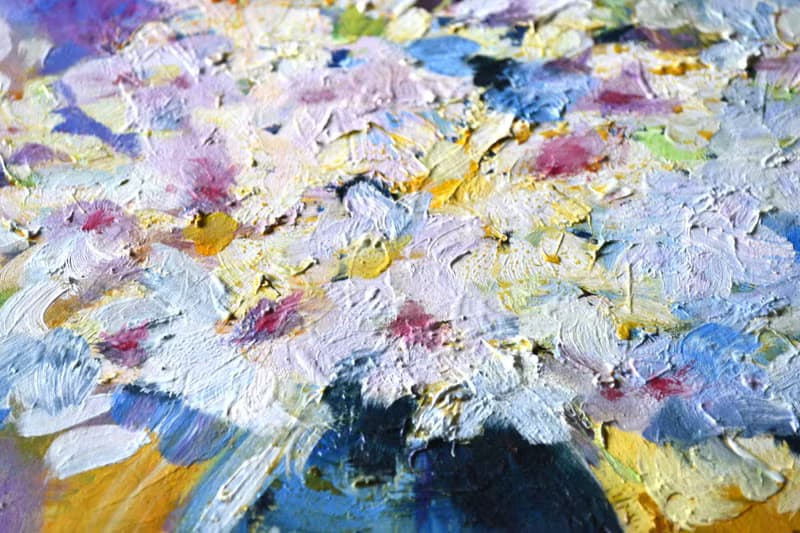 Gladiolus Painting Bouquet Oil Artwork Floral Art Flower Oil Painting