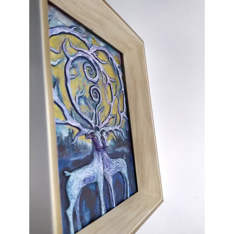 Collectible Exclusive Wall Art Sculpture - Painting Two lovers