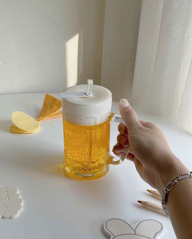 來杯比爾 : 啤酒造型香氛蠟燭