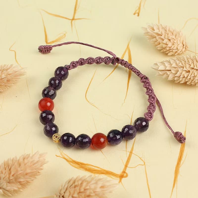 設計師手創編織蠟線手鍊 | 九紫離火開運手鍊