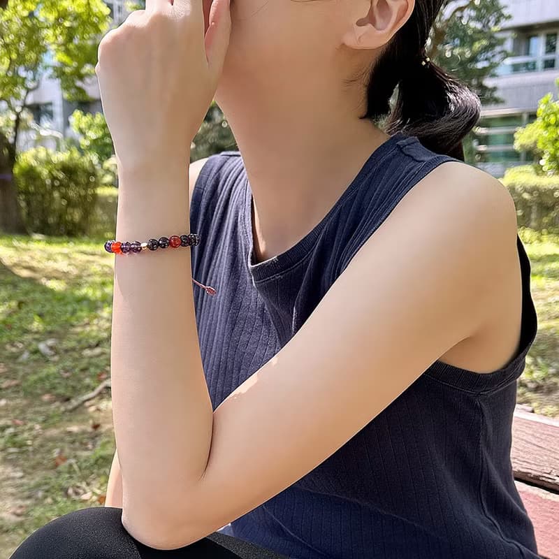 設計師手創編織蠟線手鍊 | 九紫離火開運手鍊