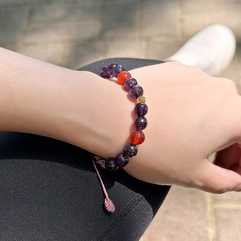 設計師手創編織蠟線手鍊 | 九紫離火開運手鍊