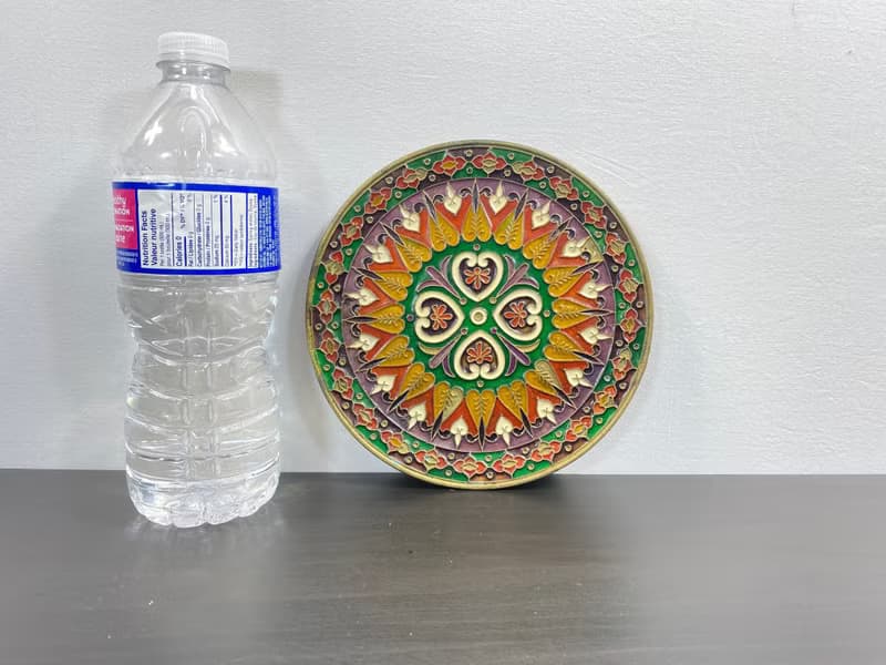 復古華麗琺瑯和青銅牆壁裝飾板 Smalto tex 波西米亞風別緻裝飾