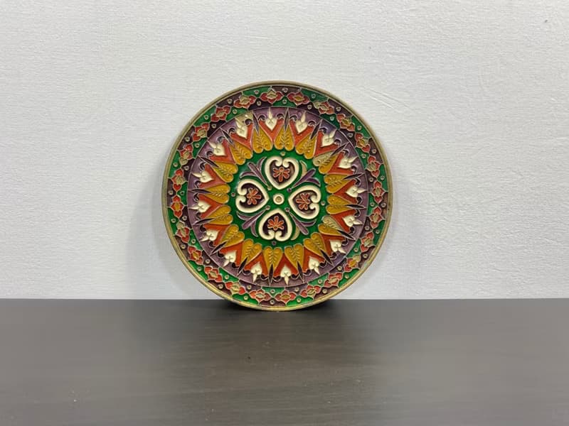 復古華麗琺瑯和青銅牆壁裝飾板 Smalto tex 波西米亞風別緻裝飾