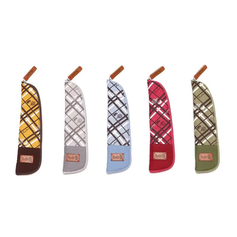 獨創布花 棉麻餐具袋::抹茶綠:: (格紋街區)環保餐具/畢業季