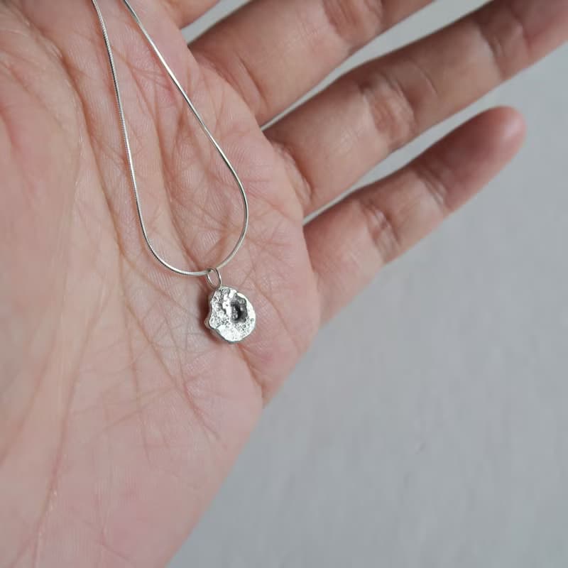 925純銀 原焠 彩色 藍寶石 尖晶石 原礦 蛇鍊 項鍊 免費送禮包裝