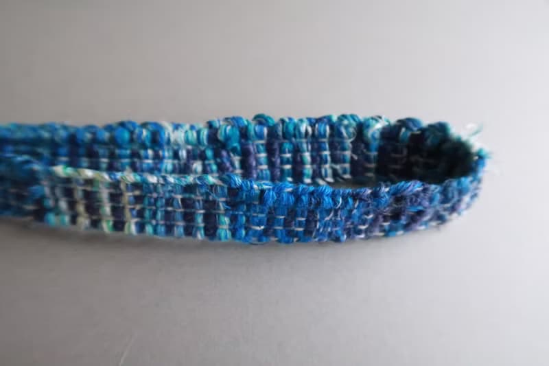 Strap13　カメラストラップ　20cm　ロング　携帯電話　スマホ　手織り　blue　gift 　禮物　相機掛繩　生日禮物 【再販】