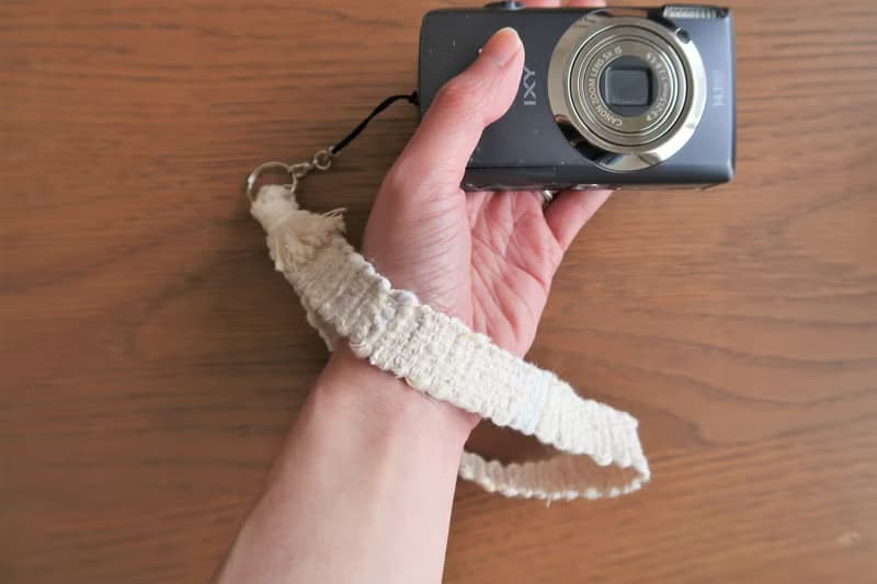 Strap13　カメラストラップ　20cm　ロング　携帯電話　スマホ　手織り　blue　gift 　禮物　相機掛繩　生日禮物 【再販】