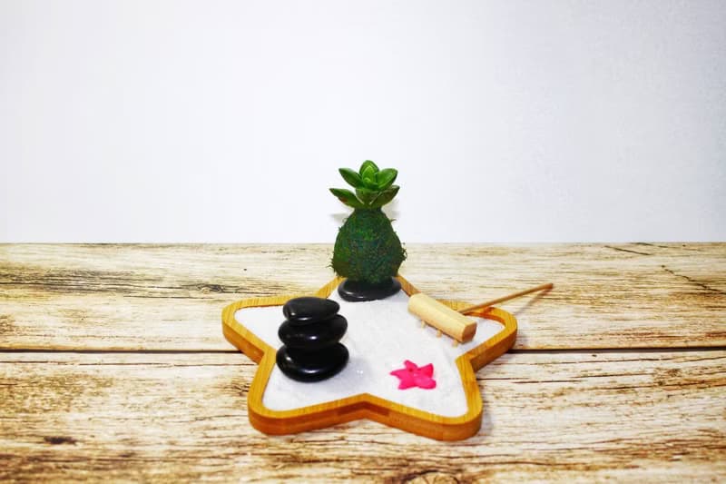 DIY手作材料包 居家迷你禪庭園 枯山水 星星款(含教學電子檔)