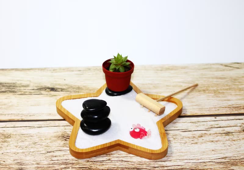 DIY手作材料包 居家迷你禪庭園 枯山水 星星款(含教學電子檔)