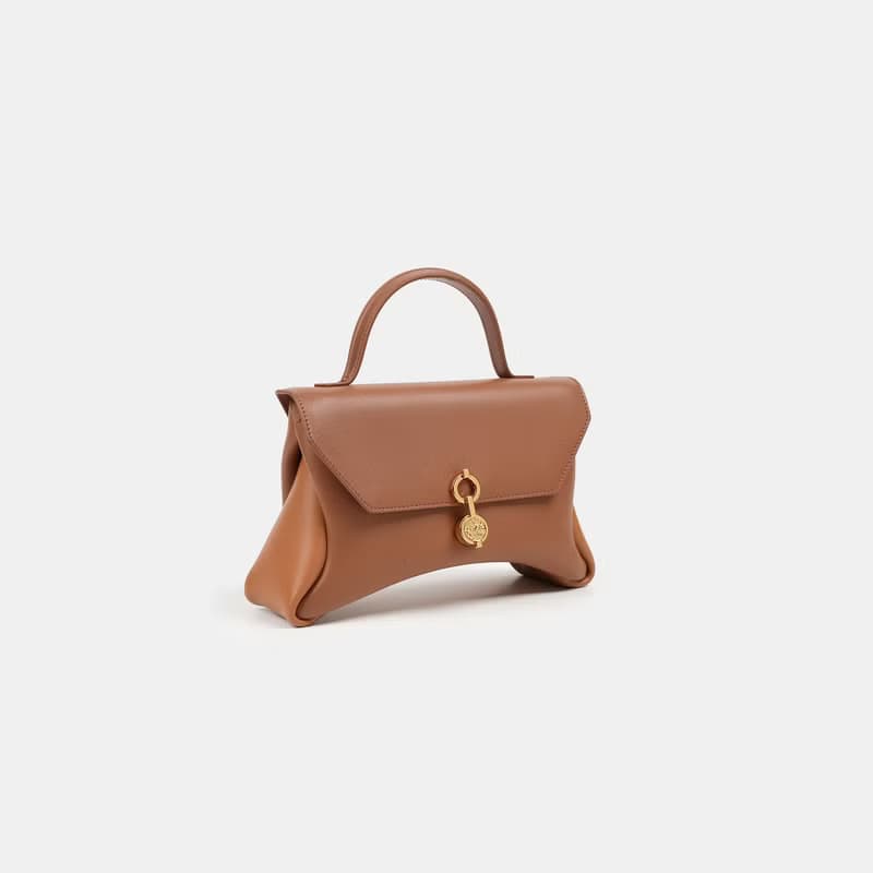 Mini Rococo Bag 玉米基純素皮革 手提包 斜背包 棕色&淺棕色