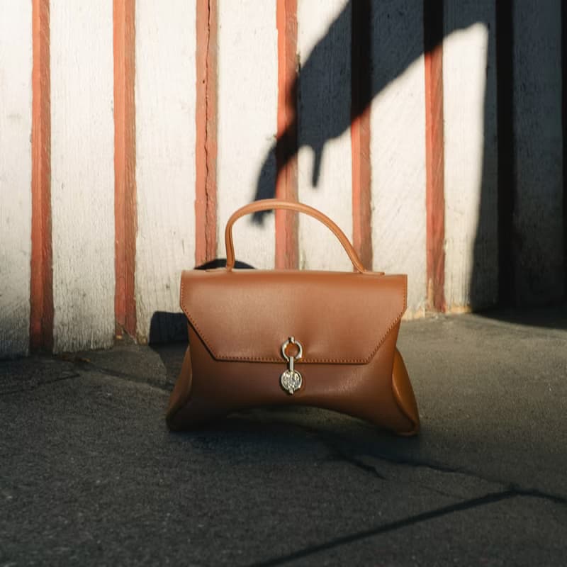 Mini Rococo Bag 玉米基純素皮革 手提包 斜背包 棕色&淺棕色