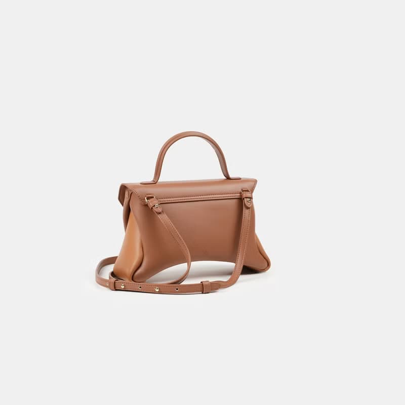 Mini Rococo Bag 玉米基純素皮革 手提包 斜背包 棕色&淺棕色