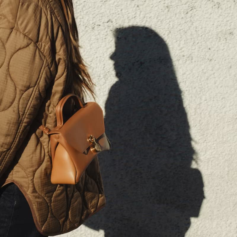 Mini Rococo Bag 玉米基純素皮革 手提包 斜背包 棕色&淺棕色