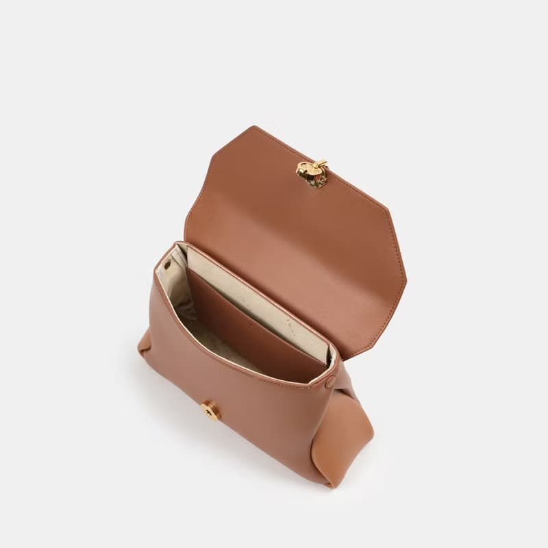 Mini Rococo Bag 玉米基純素皮革 手提包 斜背包 棕色&淺棕色