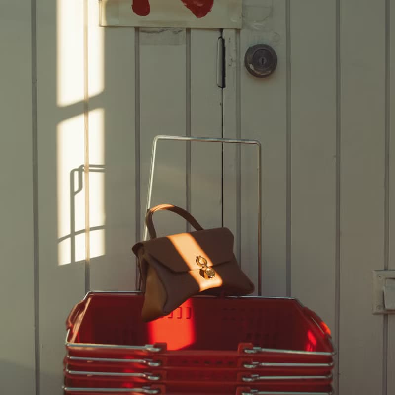 Mini Rococo Bag 玉米基純素皮革 手提包 斜背包 棕色&淺棕色