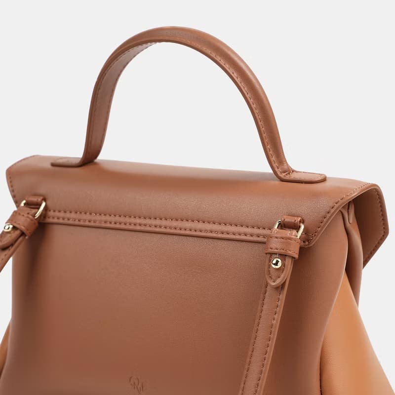 Mini Rococo Bag 玉米基純素皮革 手提包 斜背包 棕色&淺棕色