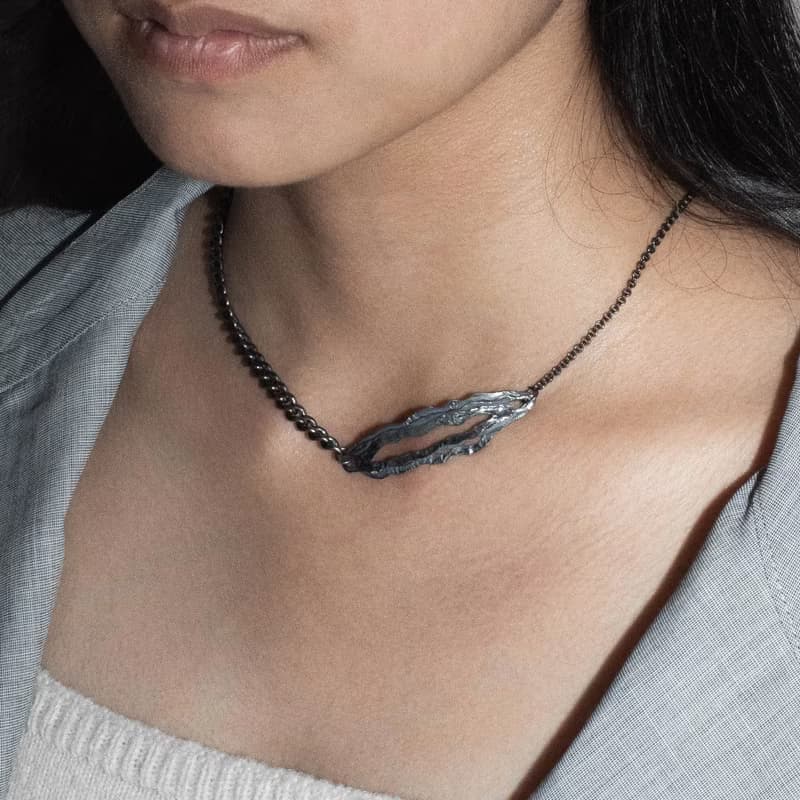 沉積 Sedimentary I 【磐】鎖骨鏈 / 手鍊 - 染黑