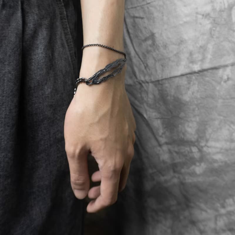 沉積 Sedimentary I 【磐】鎖骨鏈 / 手鍊 - 染黑