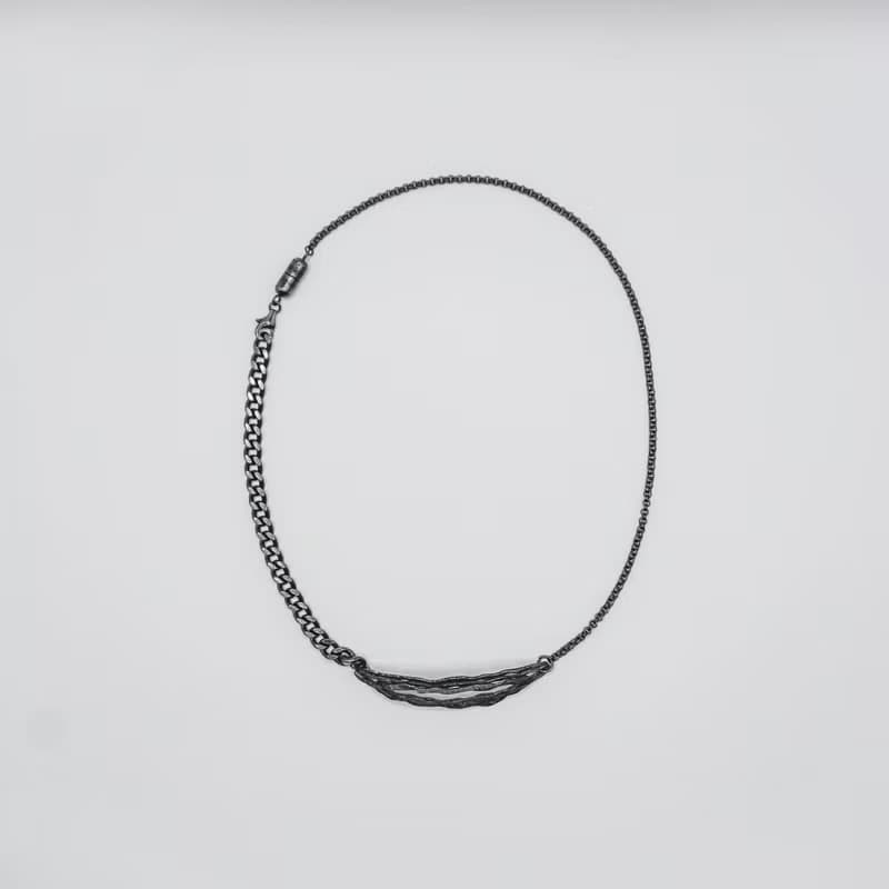 沉積 Sedimentary I 【磐】鎖骨鏈 / 手鍊 - 染黑