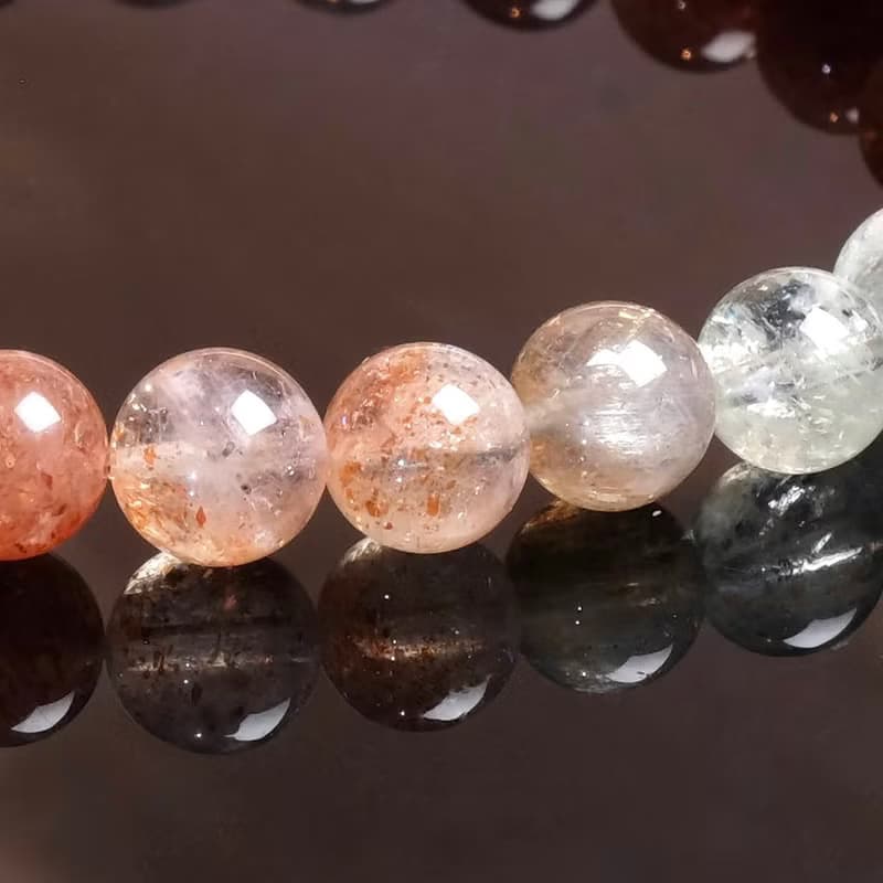 一圖一物│#301 7mm 阿魯沙太陽石水晶手鍊 招貴人開運招財飾品