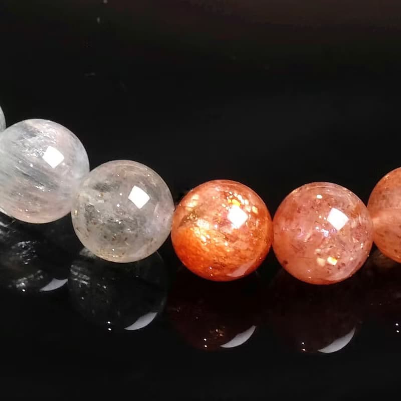 一圖一物│#301 7mm 阿魯沙太陽石水晶手鍊 招貴人開運招財飾品