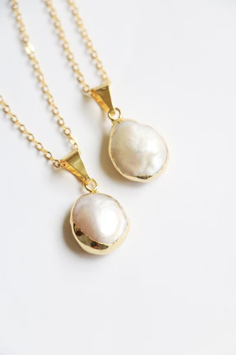 天然珍珠項鍊 珍珠頸鍊 淡水珍珠項鍊 姊妹禮物