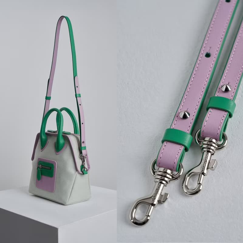 Play Lilac 3Way Tote Bag (Two-tone Canvas + ITALY Cow Leather)