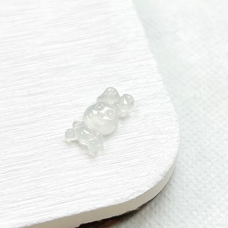 冰種翡翠小兔子 | 天然緬甸A貨翡翠 | 送禮