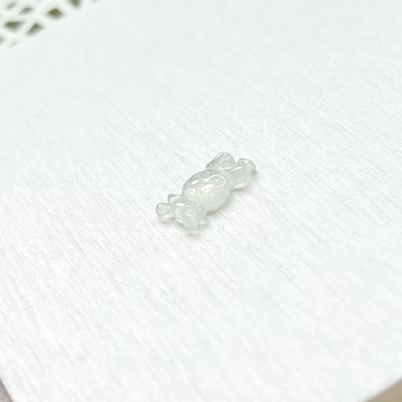 冰種翡翠小兔子 | 天然緬甸A貨翡翠 | 送禮