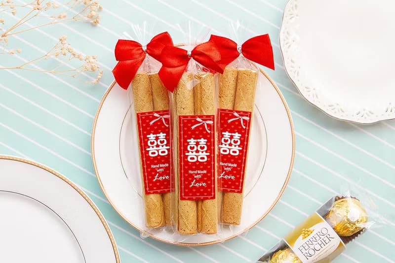 婚禮小物 囍字日式蛋捲(滿百份免費印名字) 二次進場 送客禮物