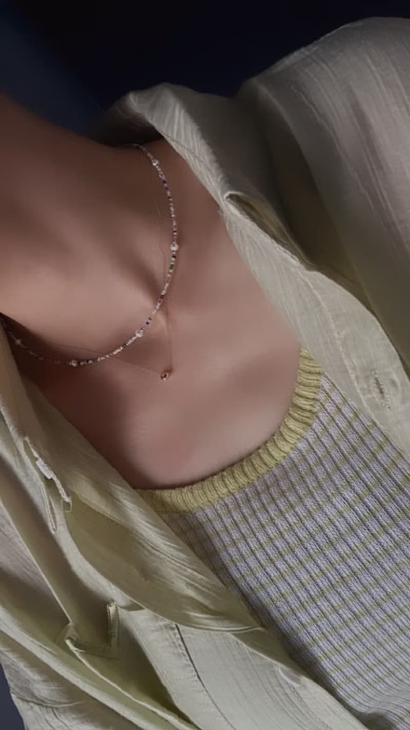 愛麗兒 珍珠美人魚 珍珠項鍊 串珠項鍊 手作項鍊