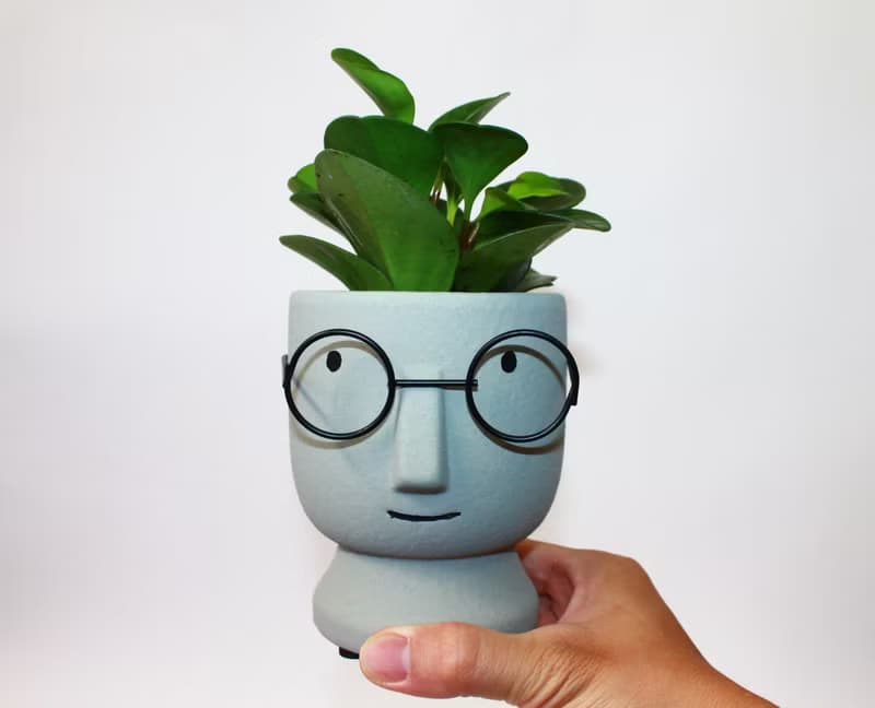 手作陶瓷幸運盆器設計 文青款(4色可選)