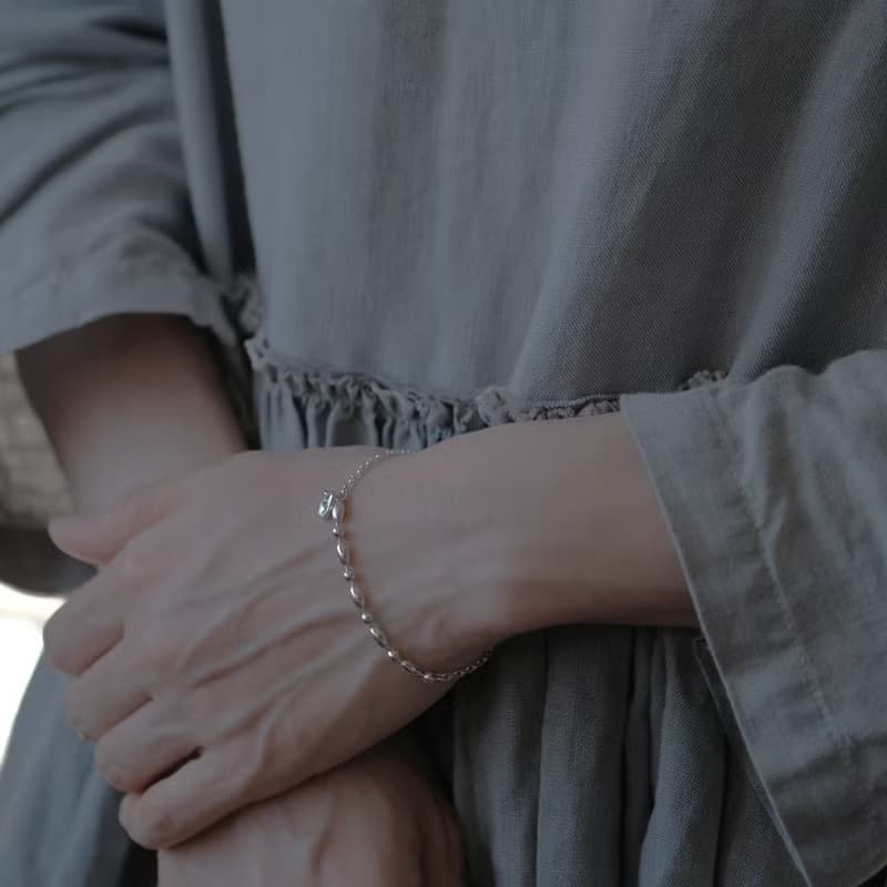 ミックス チェーン ブレスレット シルバー925