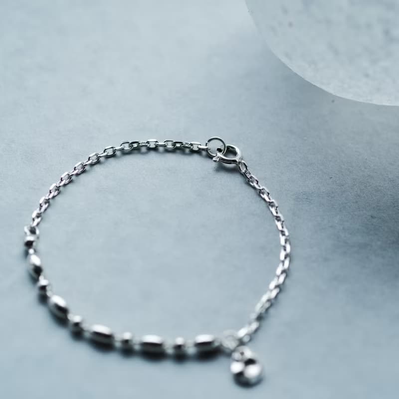ミックス チェーン ブレスレット シルバー925