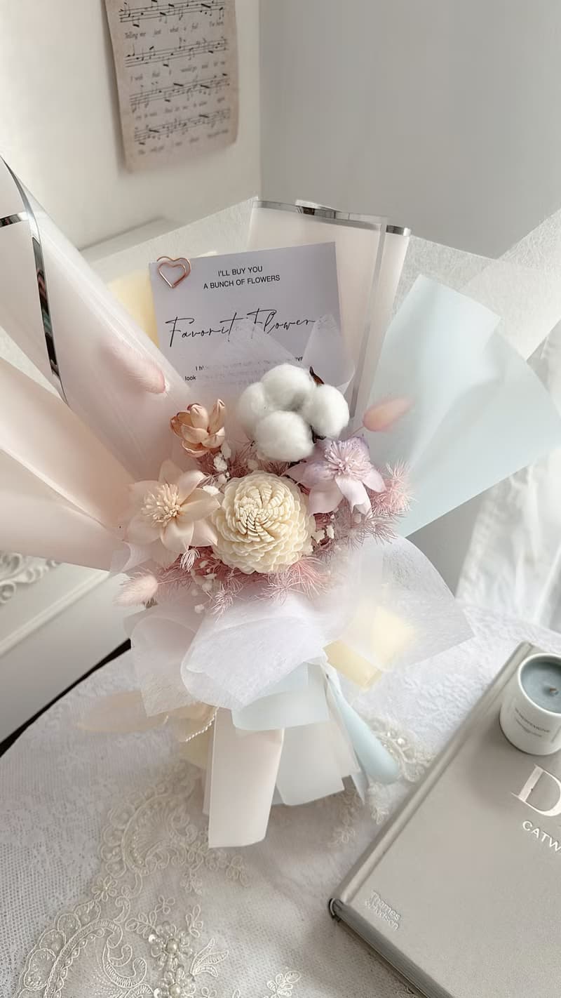 幻彩柔光永生乾燥花束