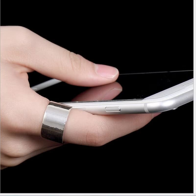 Real S 925 Sterling Silver Women Cool Wide Open Rings Plain NO Decoration
