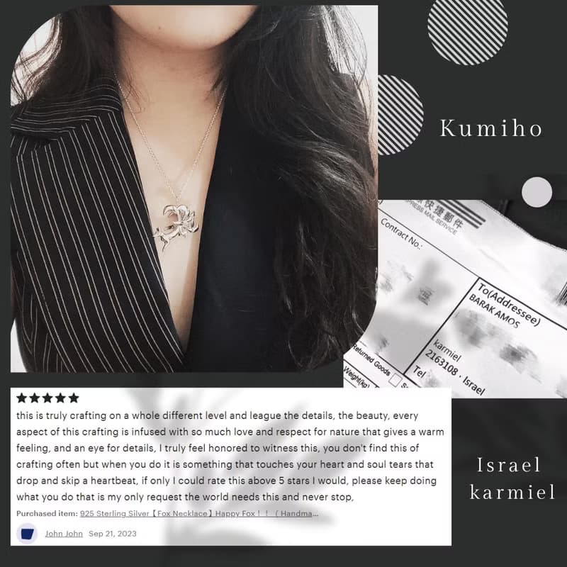 手工925純銀【狐狸項鍊】六尾靈狐 / 九尾妖狐/kumiho