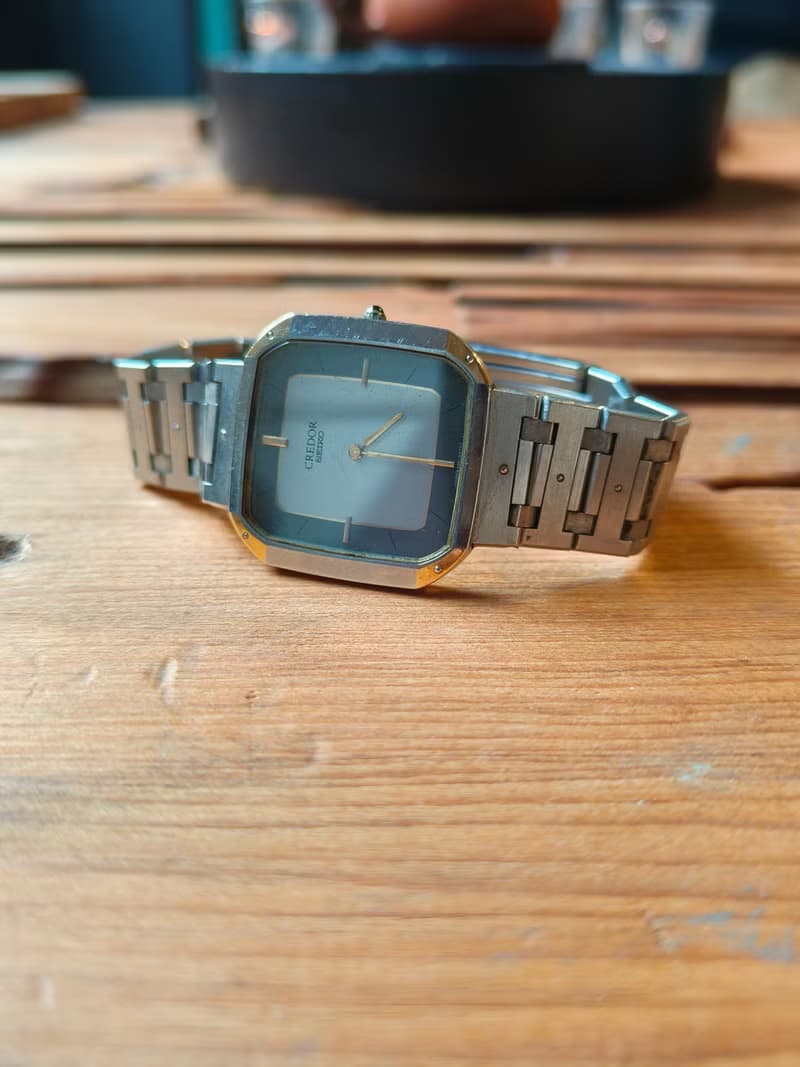 SEIKO旗下 頂級 CREDOR貴朵品牌 精鋼 石英錶